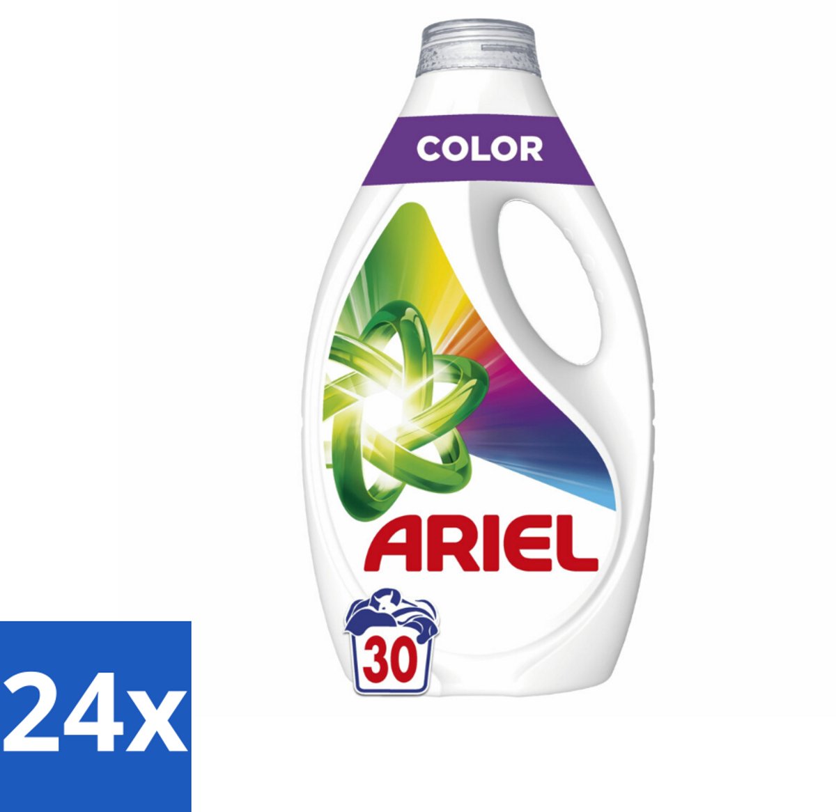 Ariel - Vloeibaar Wasmiddel - Color - 30 Wasbeurten - 1350 ml - Voordeelverpakking - 24 stuks
