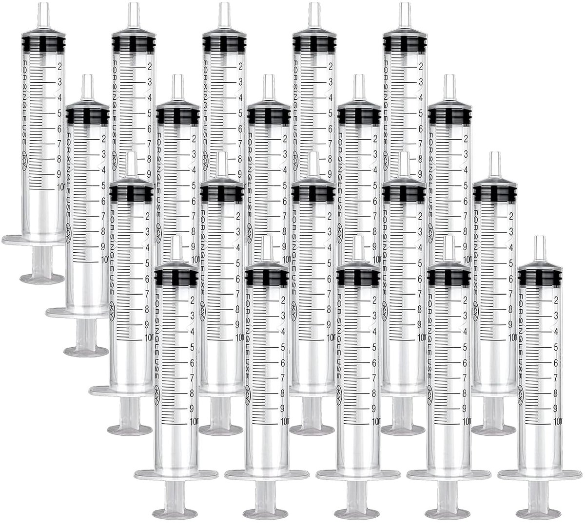 Wegwerpspuiten 10 ml - Steriele plastic spuiten - Nauwkeurige dosering - Geschikt voor laboratoria en huisdieren - ShopVlot