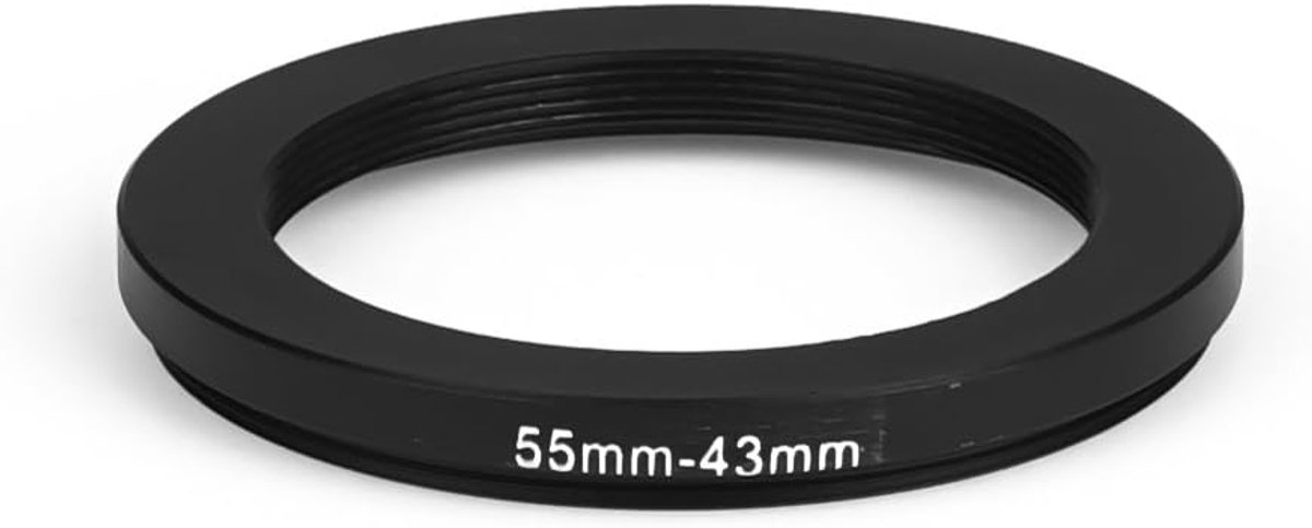 Filteradapter 55mm-43mm - Aluminium - Matte afwerking - Beschermt lens en accessoires - ShopVlot
