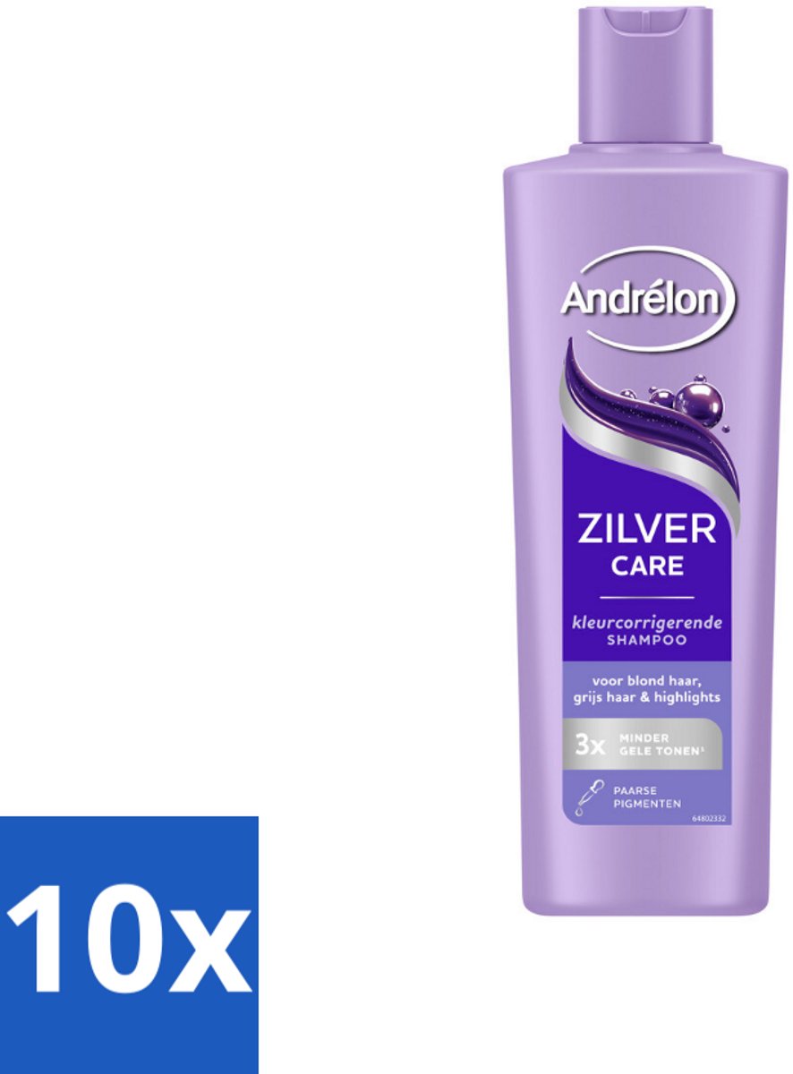 Andrélon – Shampoo – Zilver Care – 250 ml - Bulkverpakking - 10 stuks
