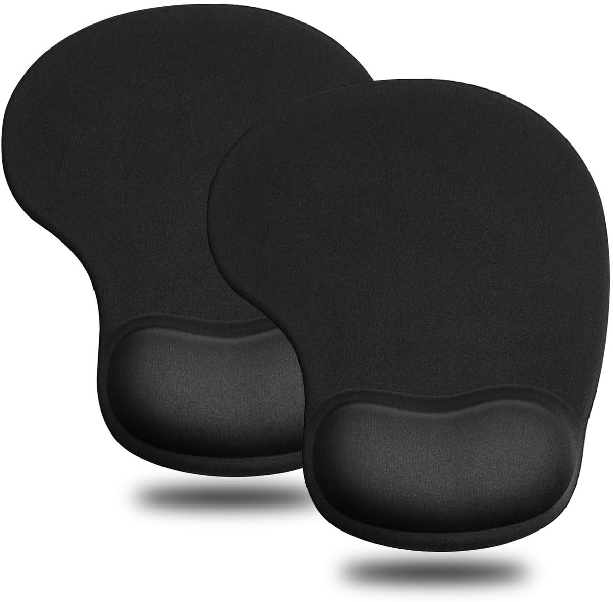Muismat met gel polssteun 9x7,5 inch - ergonomisch zwart - comfortabele ondersteuning - perfect voor thuiskantoor - ShopVlot