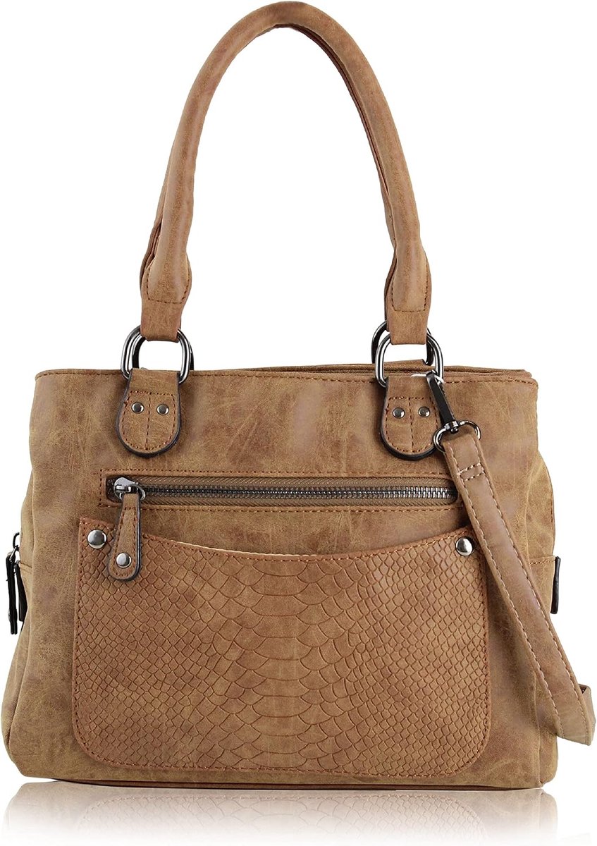 irisaa Women's Handbag, Handle Bag with Many Compartments, Shoulder Bag, Hobo Shoulder Bag, Vintage Look with - ShopVlot
