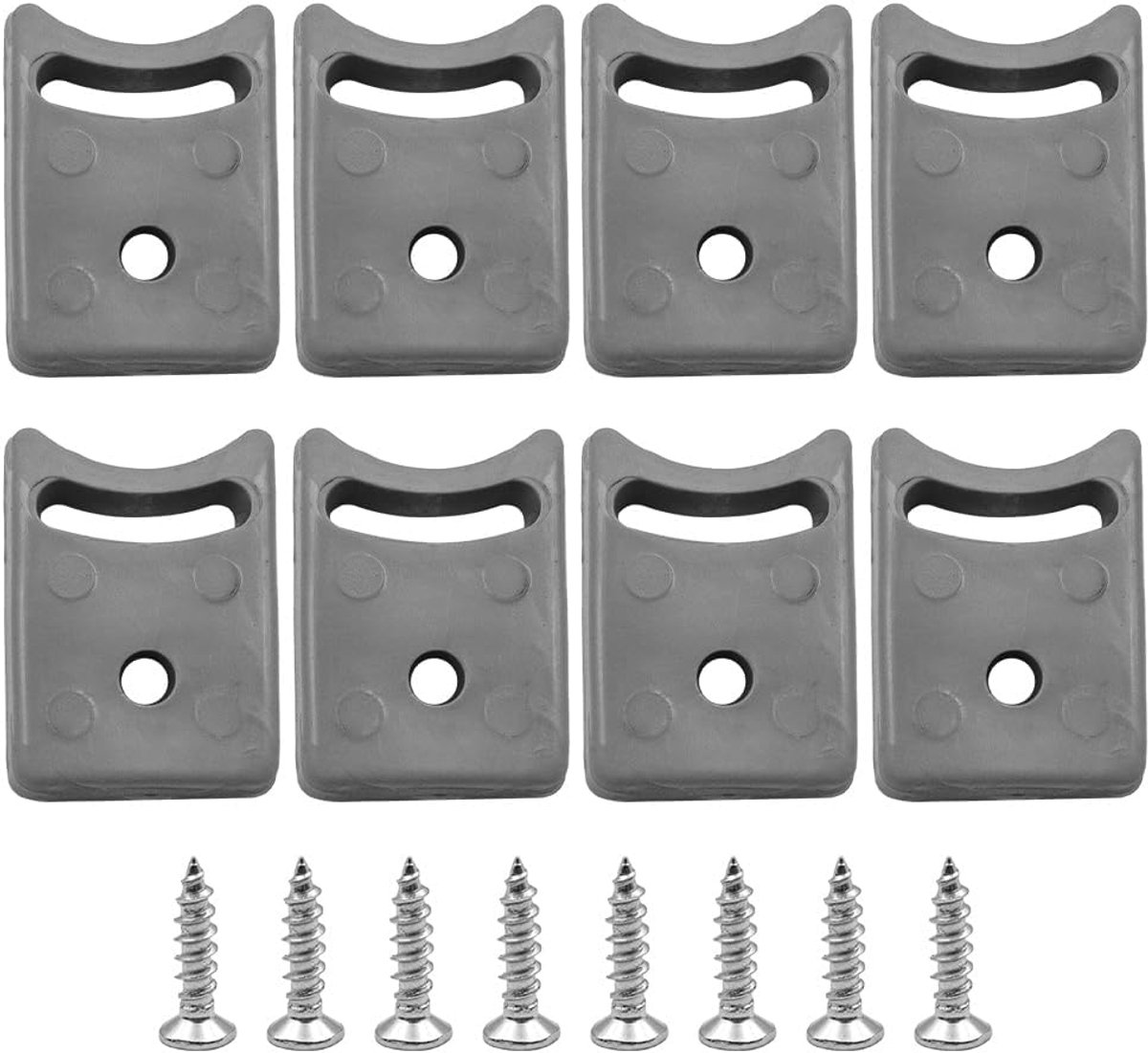 Rubber stops voor douchedeur pulley - 8 stuks - duurzaam plastic - voorkomt schade aan pulley - ShopVlot