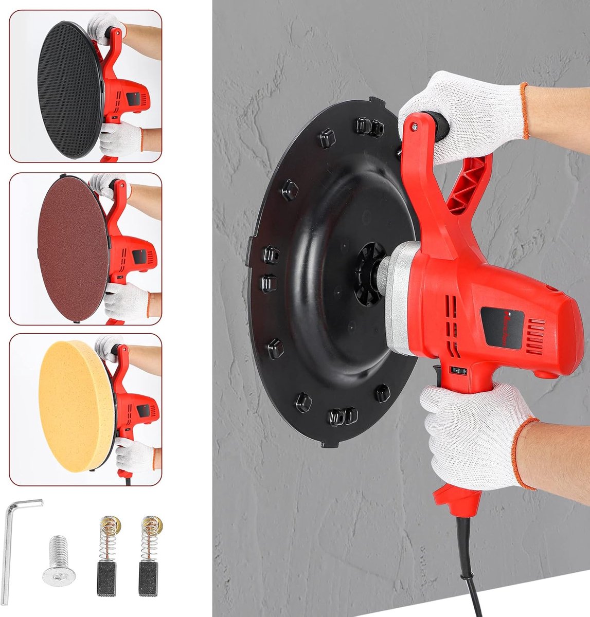 Betonafwerkingmachine 1280W - Elektrische trowel - 6 instelbare snelheden - Efficiënt en tijdbesparend - ShopVlot