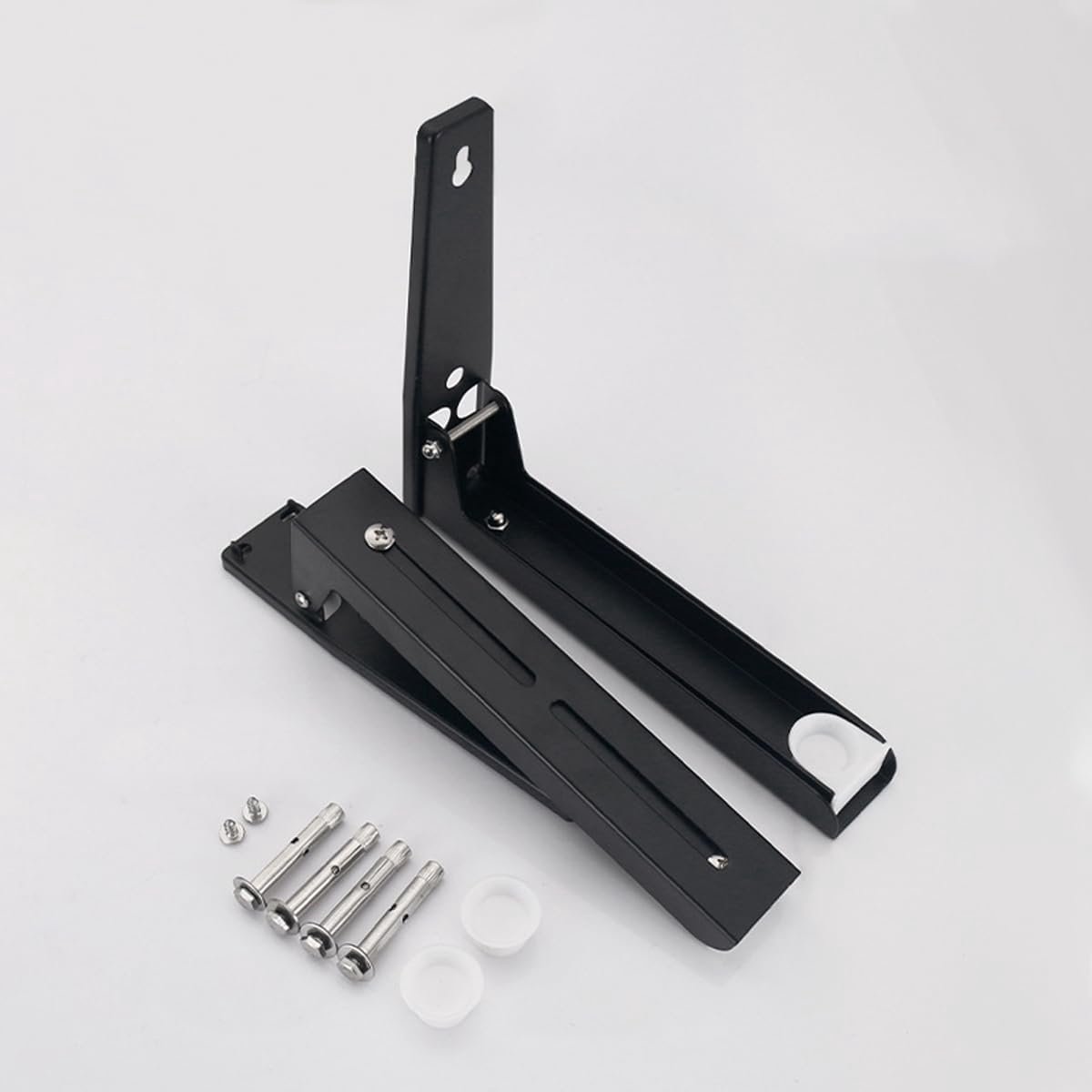 Folding Stainless Steel Magnetron Plank - Wandmontage en Uittrekbaar - Tot 40 kg Draagvermogen - ShopVlot