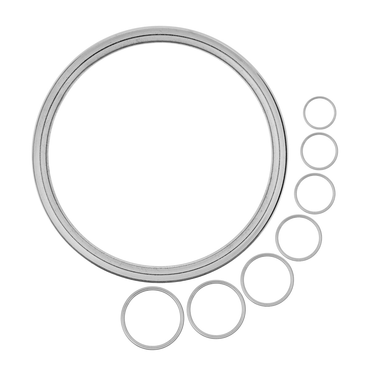 O-ringen 10 mm - vernikkeld staal - gesloten ring - ideaal voor bevestigen - ShopVlot