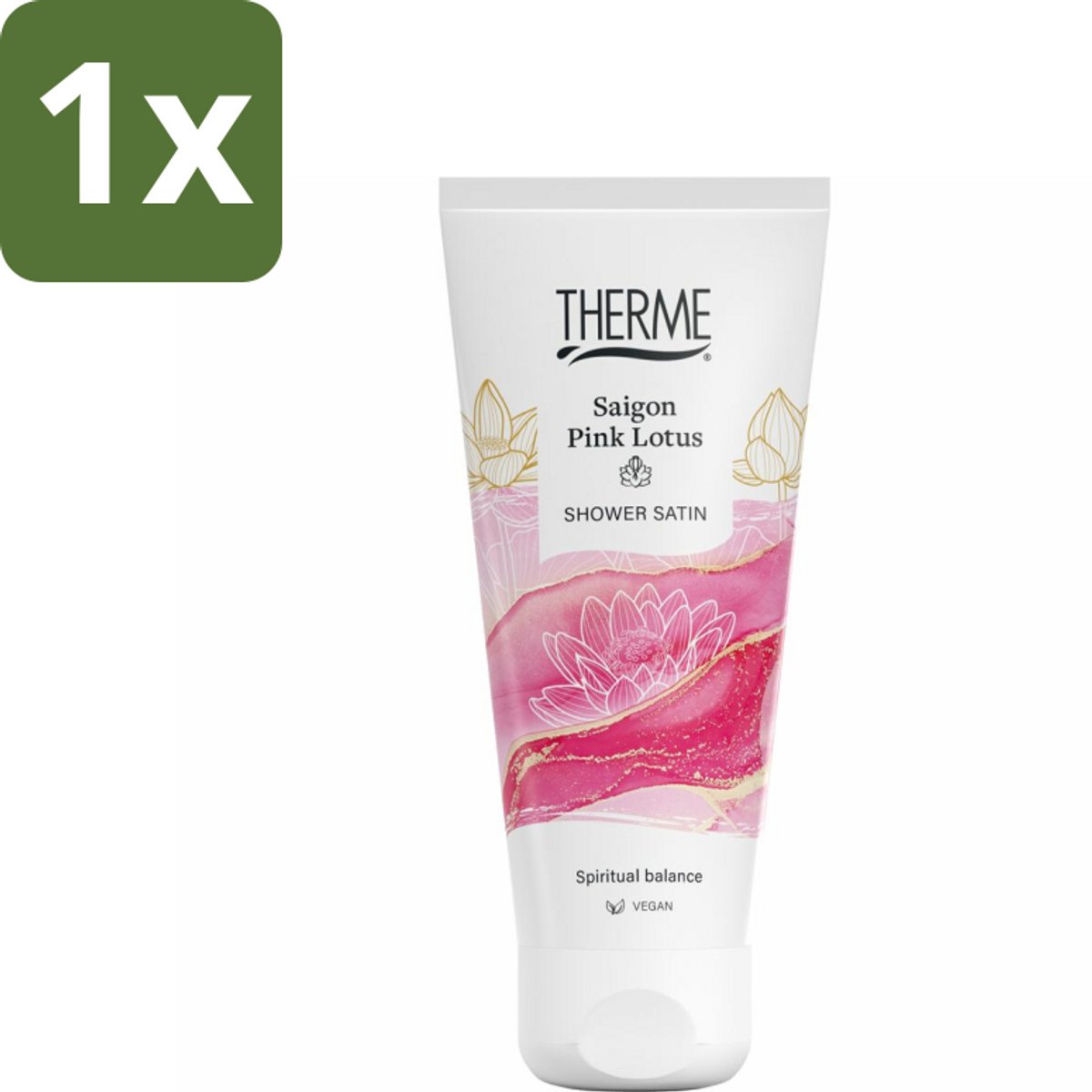 Therme - Saigon Pink Lotus - Douche Satin - Verfrissend - Verzorgend - 200ml - 1 stuk