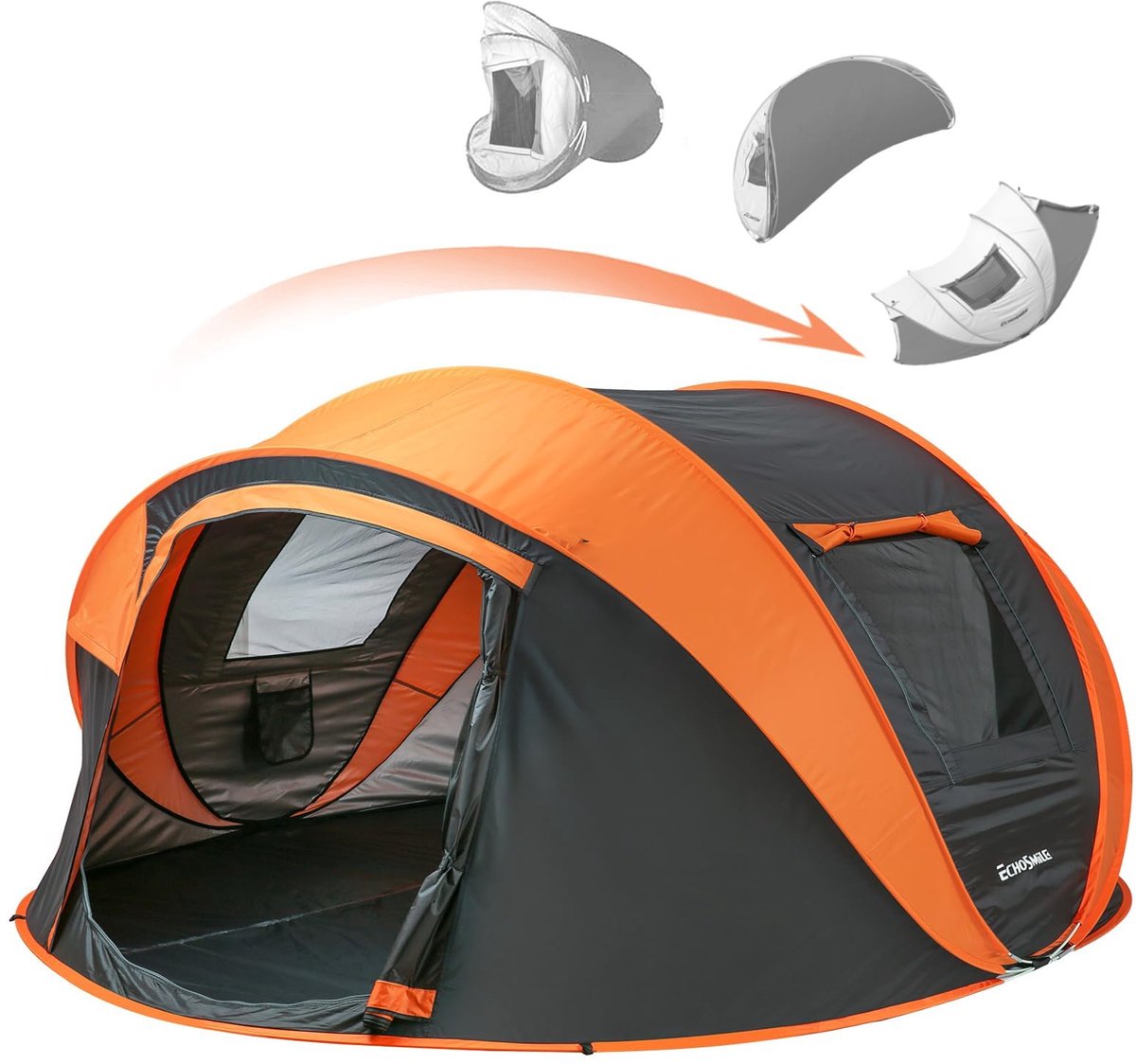 Kampeertent 2/4/6 Personen - Pop-Up Systeem - Ruim en eenvoudig op te zetten - Perfect voor avontuur - ShopVlot