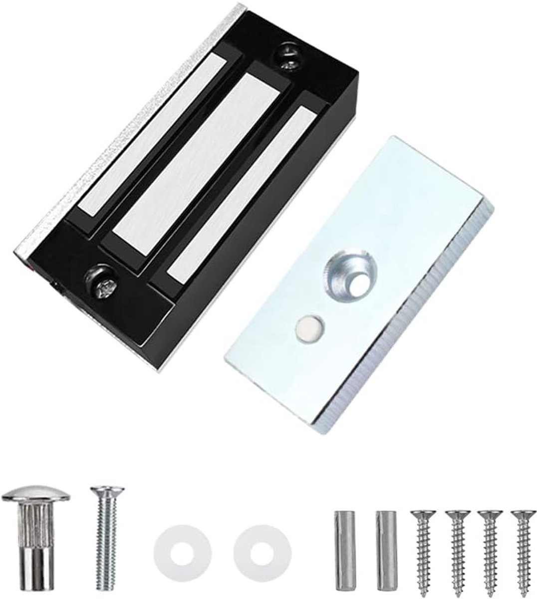 Magnetische deurvergrendeling 60kg - mini formaat - electromagnetisch - veilig toegangssysteem - ShopVlot