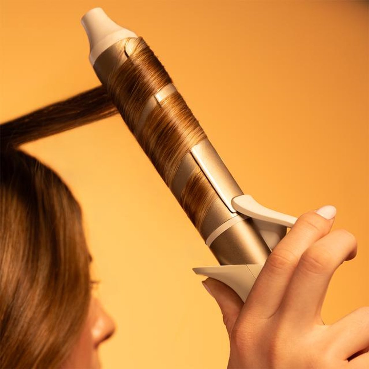 Cecotec Rizador de Pelo Tecnología Plasma 32mm SurfCare 3200 PlasmaWaves. Antifrizz, Revestimiento Cerámica, Pinza Integrada