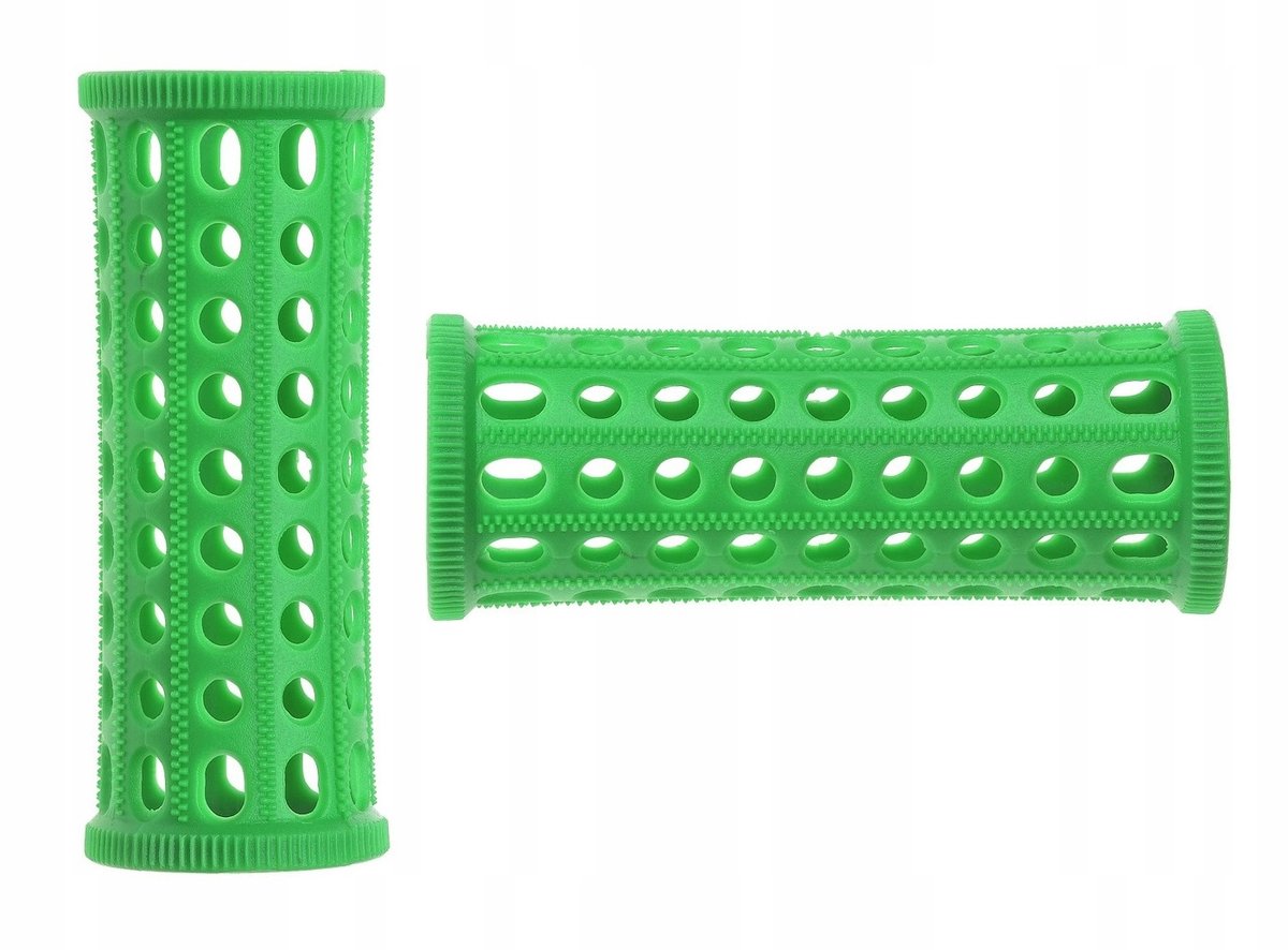 Gorgol Harde Haarrollers met Pin - 25mm - Groen - 10 Stuks