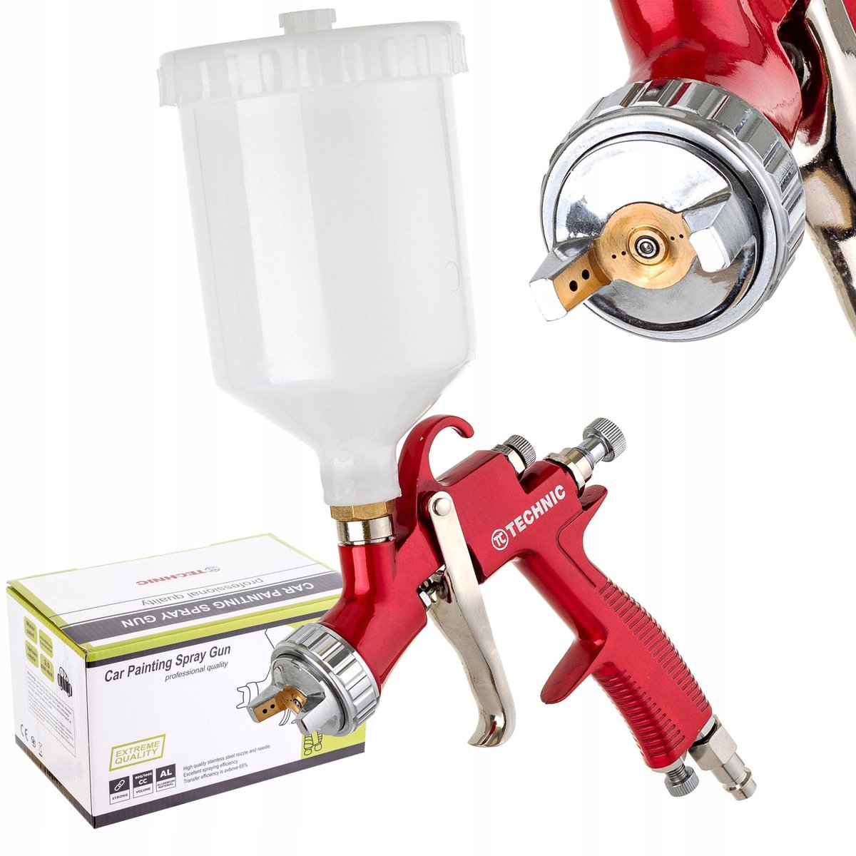 LVLP Spuitpistool 1.5mm 600ml voor Verf en Lak
