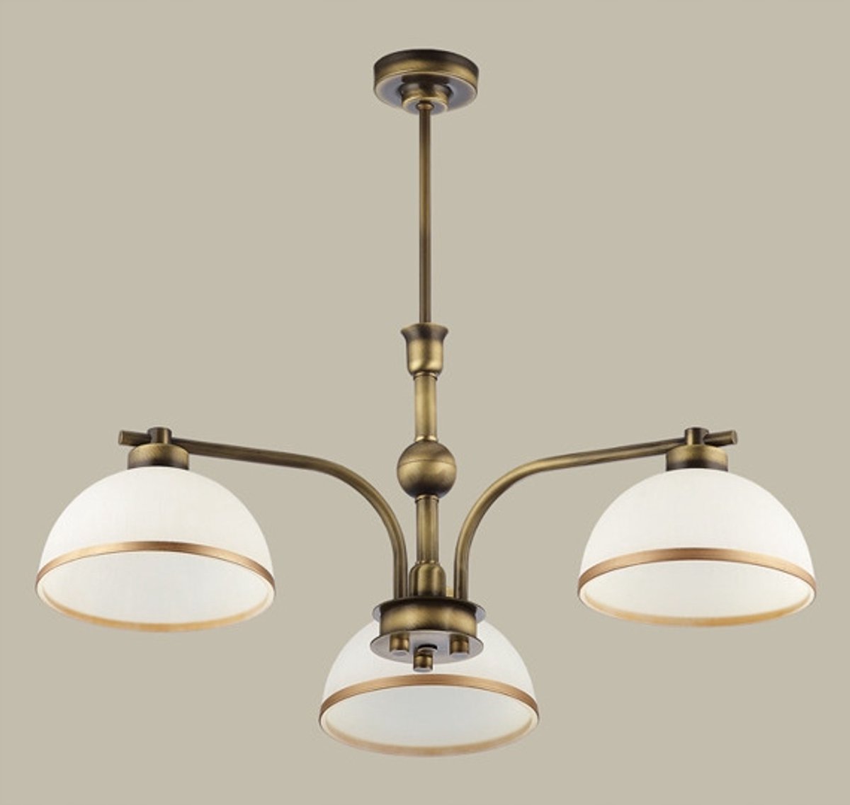 Montana Klassieke Kroonluchter 3-armig Patina Messing 1163