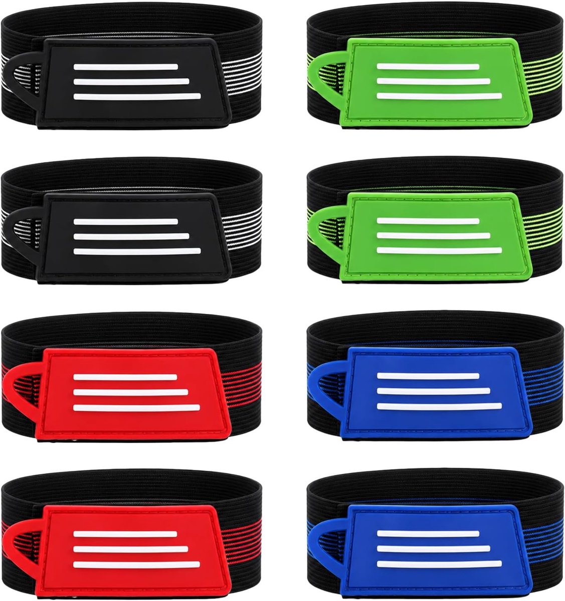 8 stuks broekklemmen fiets, reflectorband, elastische broekklemmen - ShopVlot