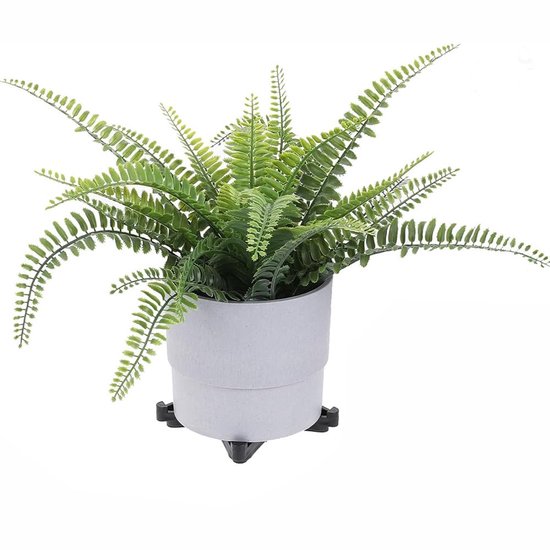 Blumentopfsteunen voor binnen en buiten, kunststof, zwart, 9 x 7 x 2 cm, 6 stuks — afbeelding 2