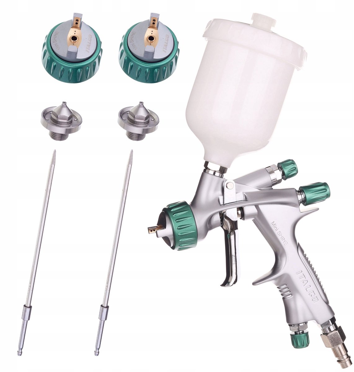 ITALCO SHINE Mini Lakspuitpistool 0,8/1,0/1,2mm, 250ml Tank