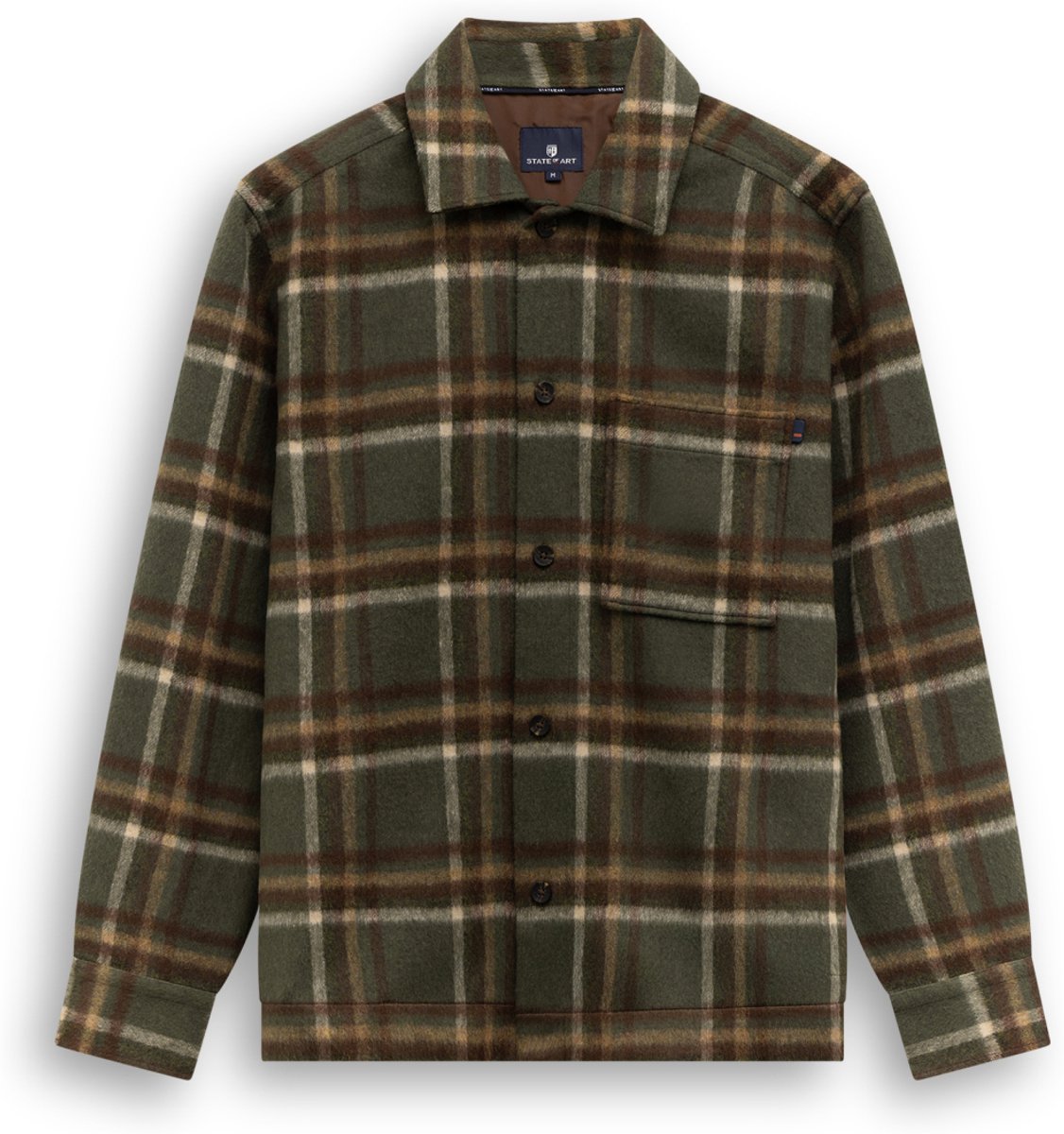 State of Art Overhemd Overshirt Met Geblokt Patroon 22526285 3714 Mannen Maat - L