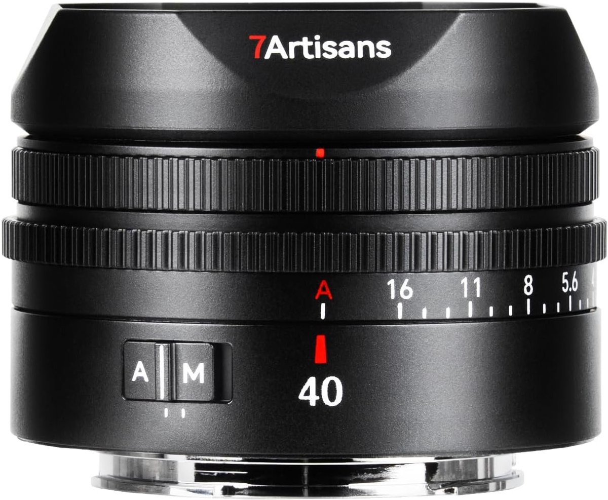 7artisans AF 40 mm F2.5 full-frame lens voor E-mount - lichtgewicht 40 mm alledaagse lens met autofocus en F2.5 open - ShopVlot