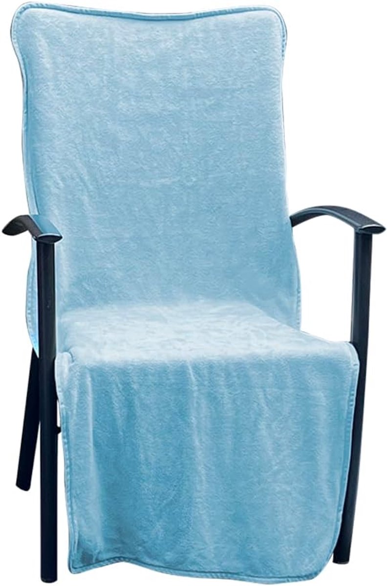 Garden chair Towel Chair Towel Microfiber 136x57cm + 15 - blue - ShopVlot