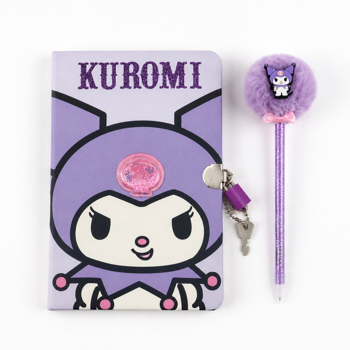 Kuromi Dagboek met Slot en Pen – Paarse Schrijfset voor Meisjes
