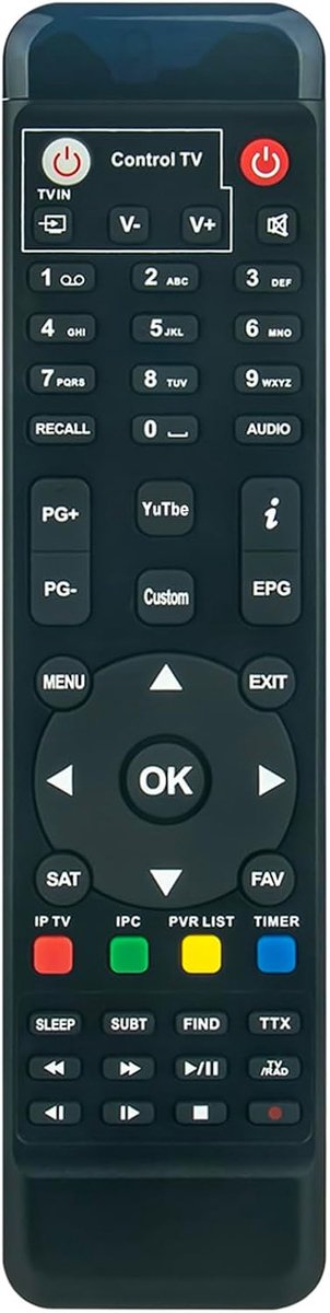 ALLIMITY Replacement remote control suitable for GTMEDIA TV Box Freesat V9 Pro - V9S Pro - V8 - Freesat V8 SUPER - ShopVlot