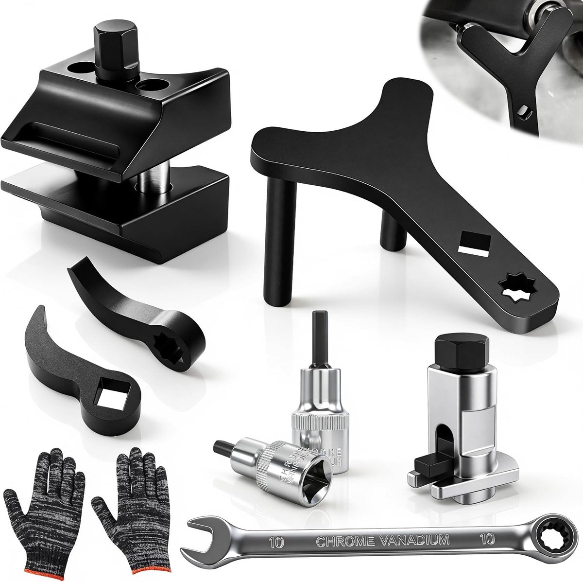 9 strut spreaders set - Y-vormige veerarm tool - universeel voor autoherstellingen - ShopVlot
