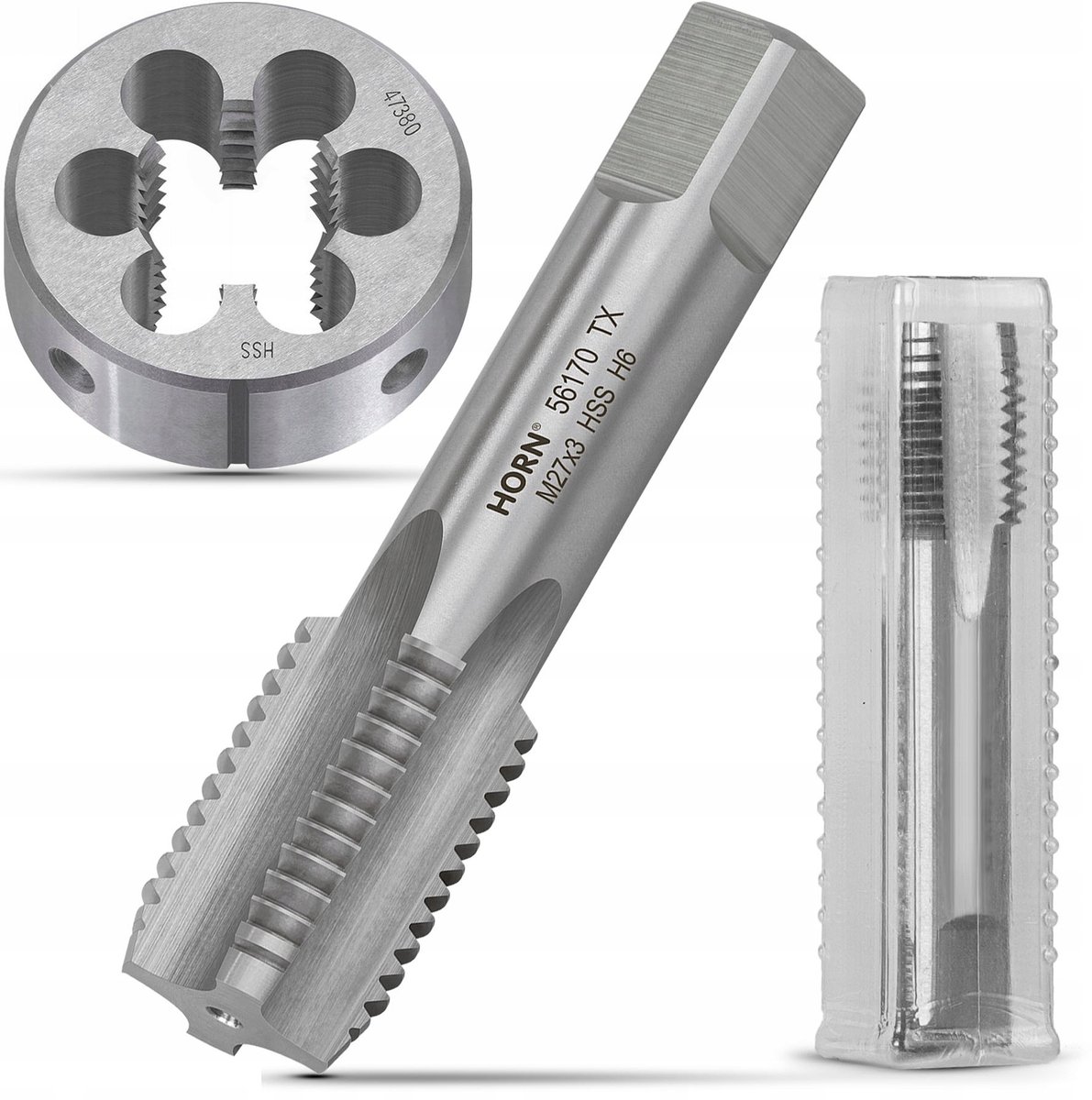 Set: Schroefdraadsnijder M27x3 DIN-352/1P + Schroefdraadsnijder M27