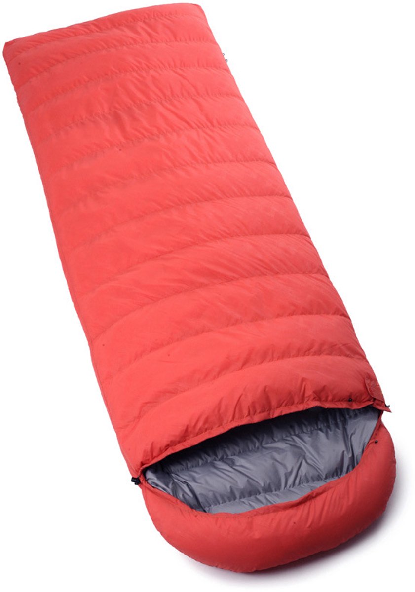 Dons-slaapzak (Donsalternatieve vezel / Donsachtige vezel) – Model: envelop – Waterdicht en ademend – Geschikt voor thru-hiking-backpacken en kamperen – Geschikt voor vier seizoenen – 600 g (0–15 °C)-210 x 80 cm