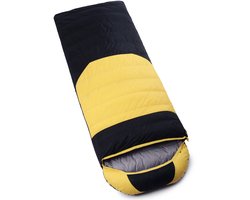 Dons-slaapzak (Donsalternatieve vezel / Donsachtige vezel) – Model: envelop – Waterdicht en ademend – Geschikt voor thru-hiking-backpacken en kamperen – Geschikt voor vier seizoenen – 600 g (0–15 °C)-210 x 80 cm