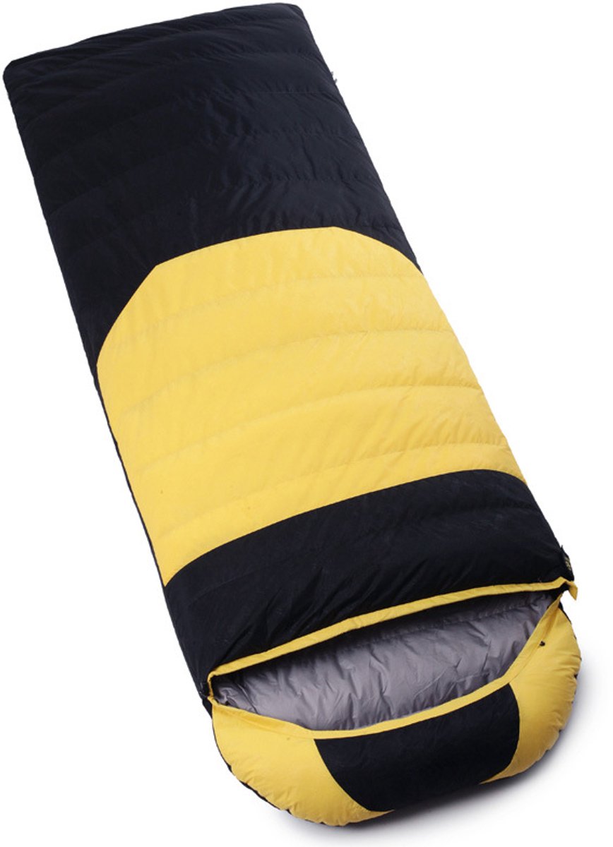 Dons-slaapzak (Donsalternatieve vezel / Donsachtige vezel) – Model: envelop – Waterdicht en ademend – Geschikt voor thru-hiking-backpacken en kamperen – Geschikt voor vier seizoenen – 600 g (0–15 °C)-210 x 80 cm