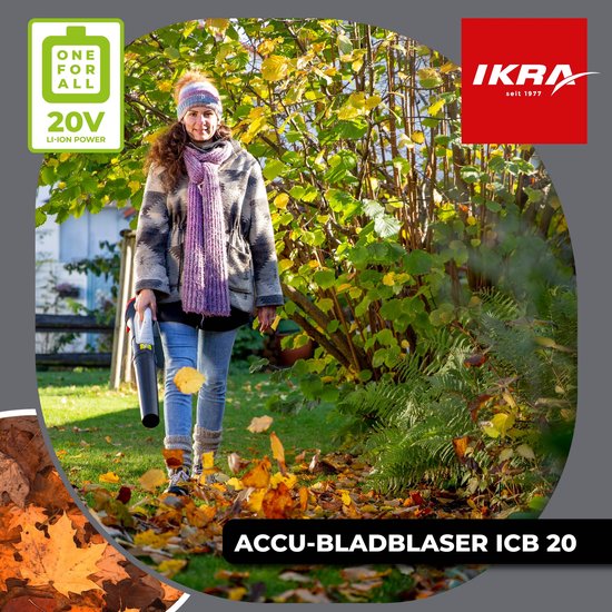 IKRA accu-axiale bladblazer ICB 20, licht en compact, incl. accu en oplader van IKRA — afbeelding 2