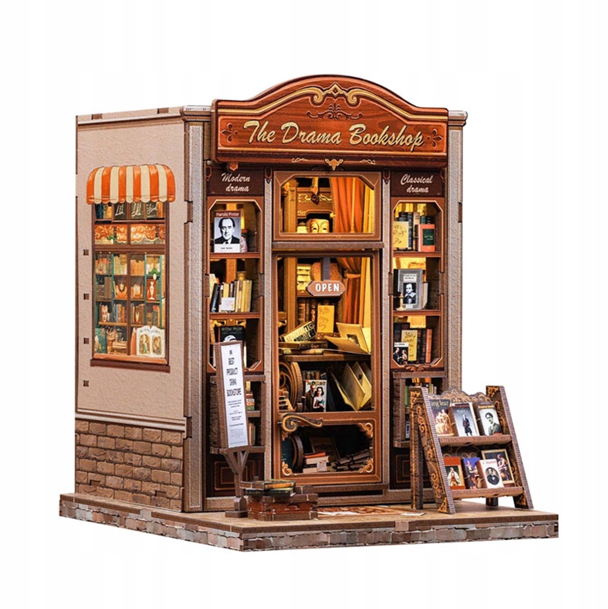 DIY Boek Nook Miniatuur Huisje 'In de Schaduw van een Goed Boek'
