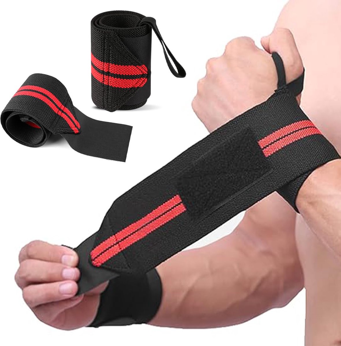 Set of 2 adjustable fitness bands, elastic wristband, unisex, orthopaedic band, adjustable and breathable, for pain - ShopVlot