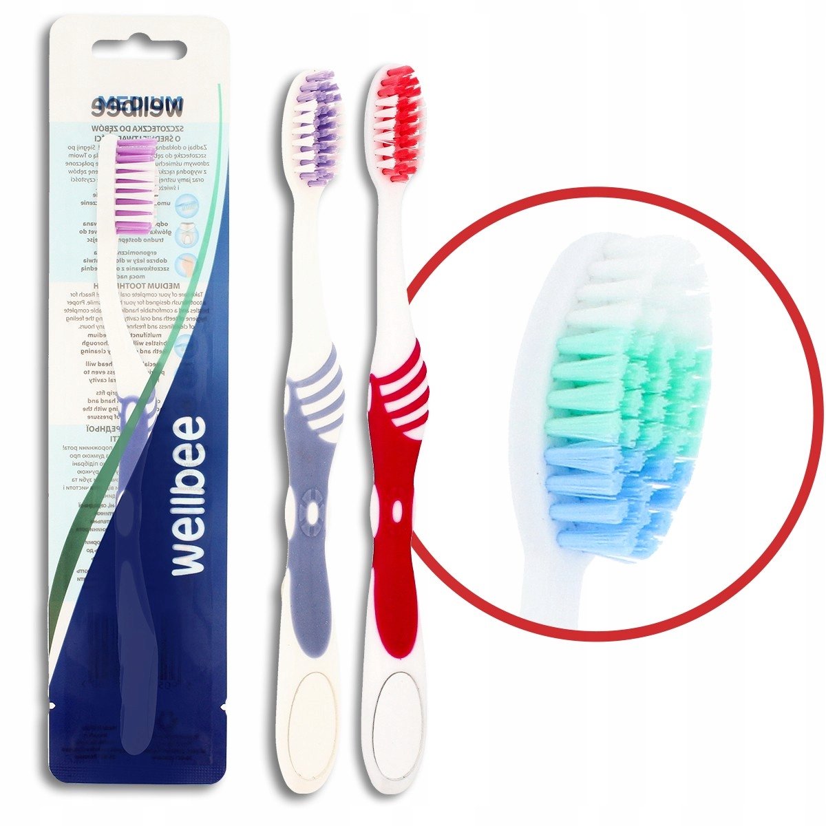 Merkloze Tandenborstel Medium Hard - Hygiëne voor Volwassenen