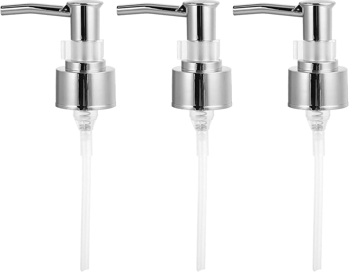3Pcs Soap Dispenser Pump, 5.7'' Soap and Lotion Dispenser Pumps Replacement for Shampoo, Conditioner, Lotion, Body - ShopVlot