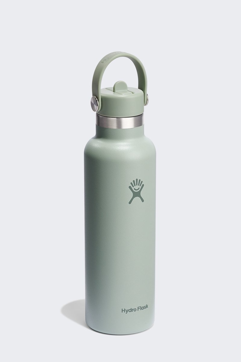 Merkloze Thermosfles met Rietje - 621 ml - Houdt Dranken Koud tot 24 Uur – foto 2