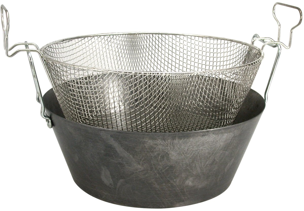 Kookpan friteuse ijzer 40 cm - ShopVlot