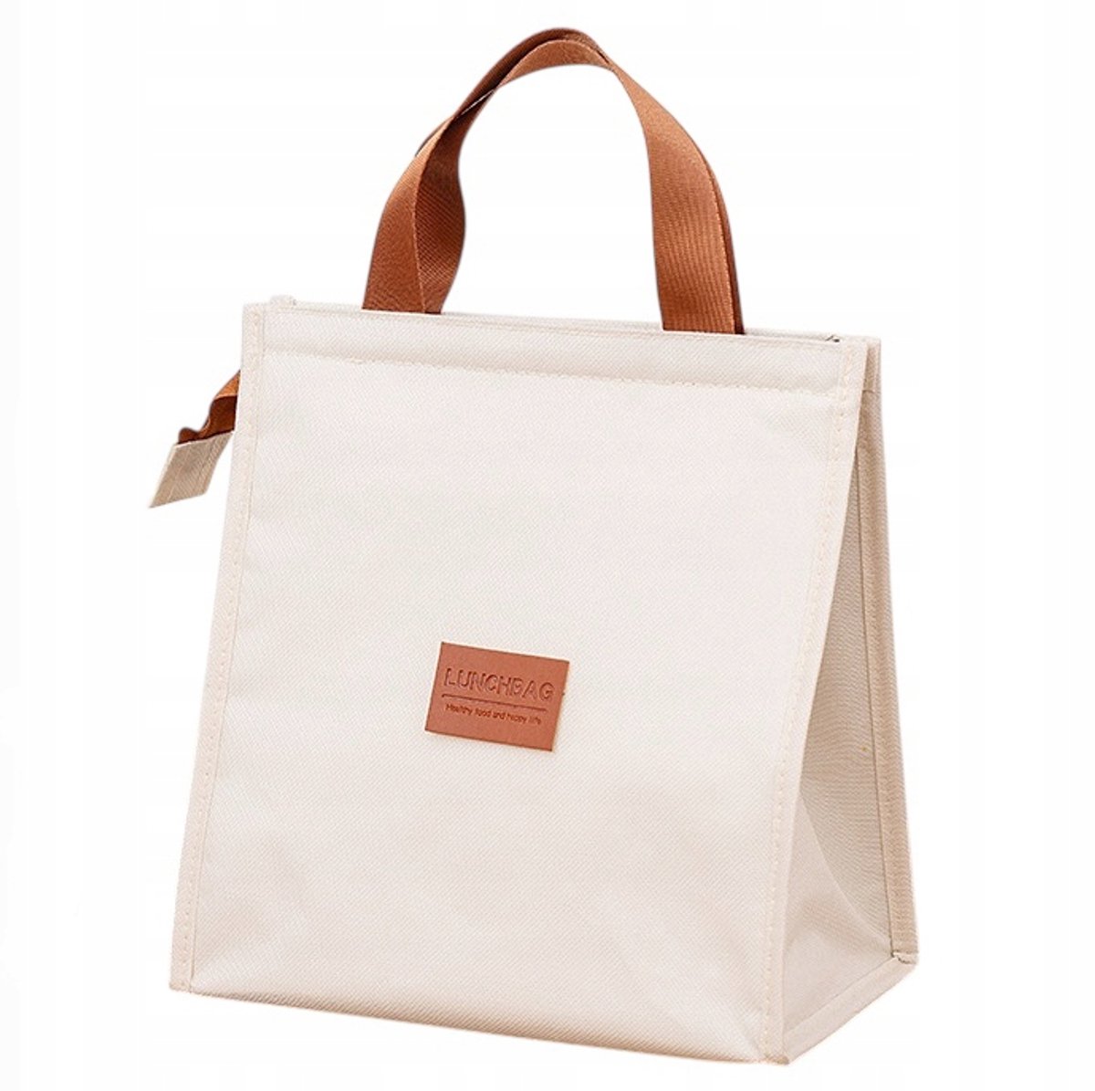 10L Thermal Lunchtas - Beige, Waterdicht & Opvouwbaar