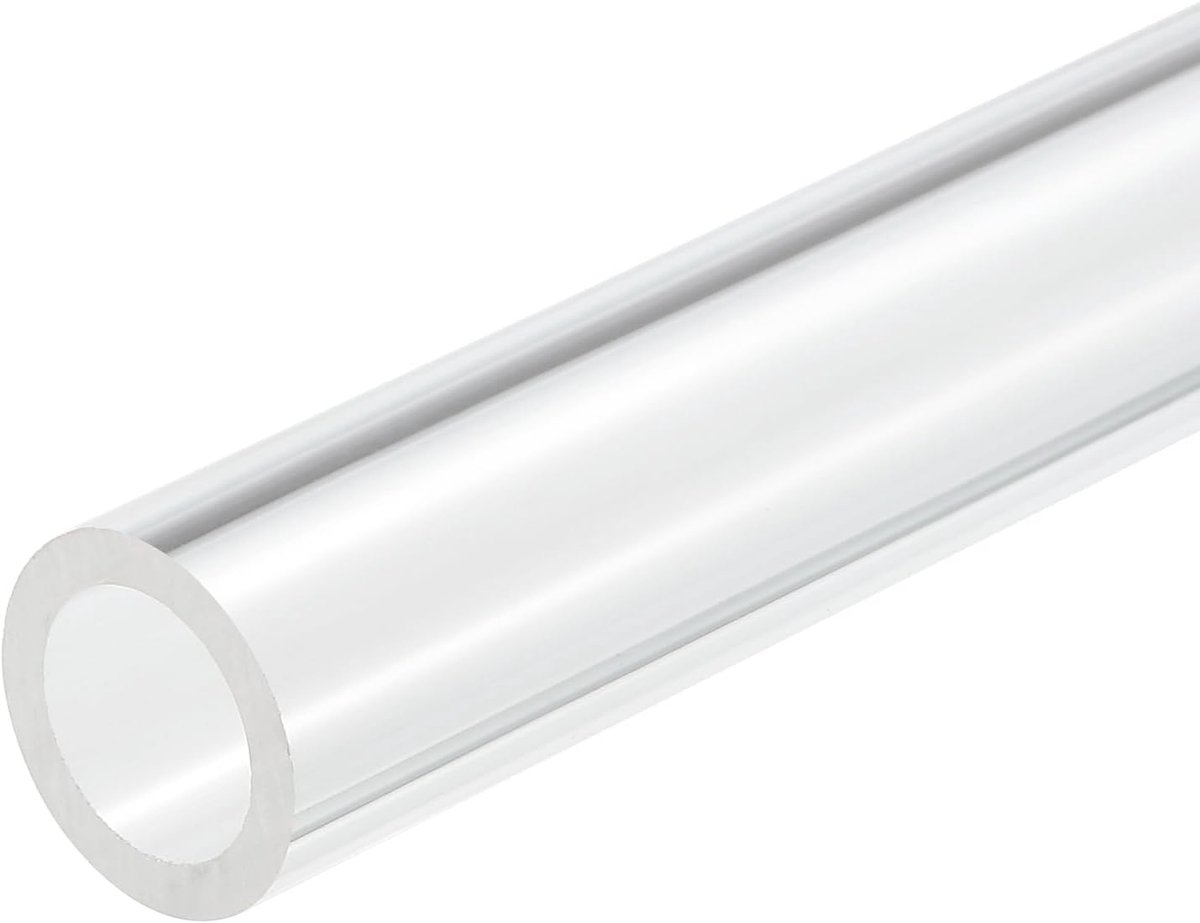 DMiotech 16mm x 22mm (5/8" x 7/8") Clear Acrylic Pipe Rigid Plastic Tubing 10" For Aquarium Water Pipe, Water Cooling - ShopVlot