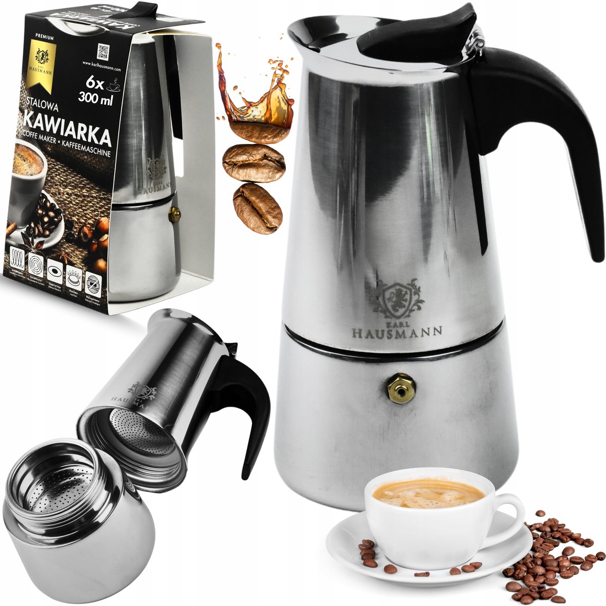 Karl Hausmann Kookpot Koffie & Thee 300ml - Inductie & Gas