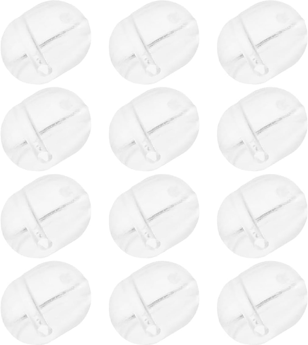 Visbollen 200pcs 4.7x6mm - Transparant plastic - Met dubbele gaten - Ideaal als bait stopper - ShopVlot