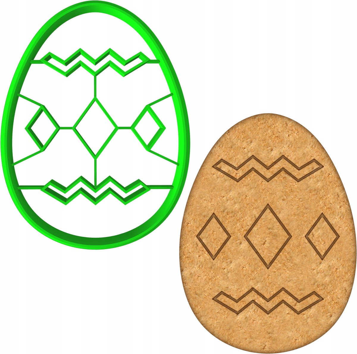 Paasei Koekjesvorm - 8cm - Bakvorm voor Koekjes en Koekjes