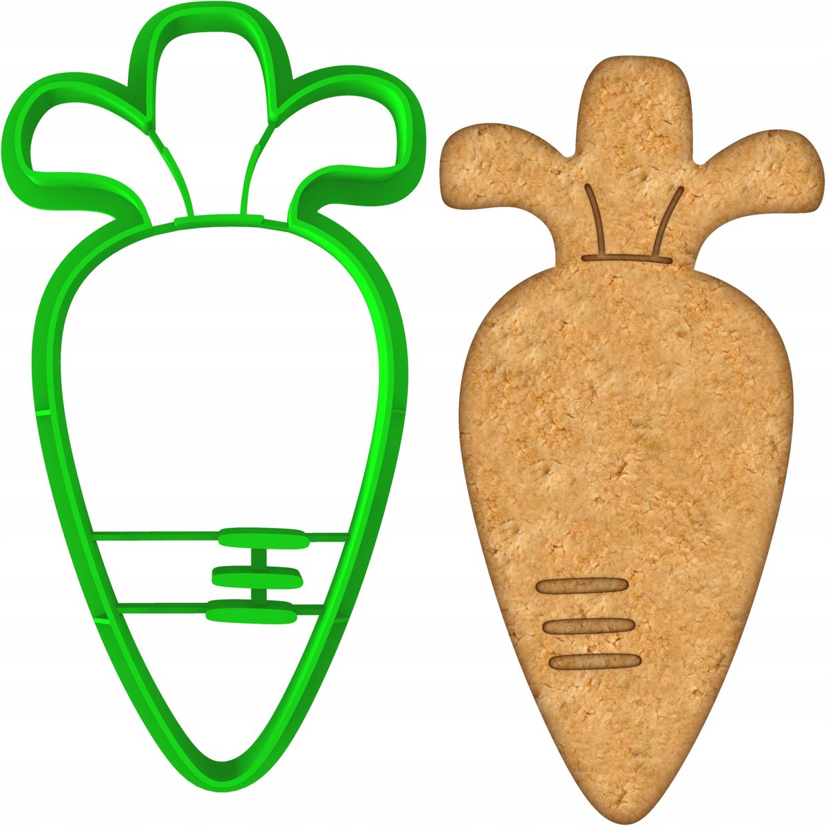 Paas Koekjesvorm Wortel 10cm - Bakvorm voor Koekjes & Peperkoek