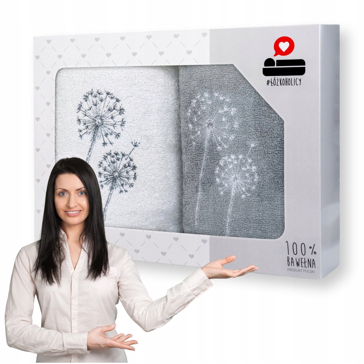 Luxe Luba Handdoek Set 2 stuks 50x100 cm - Cadeau Verpakt