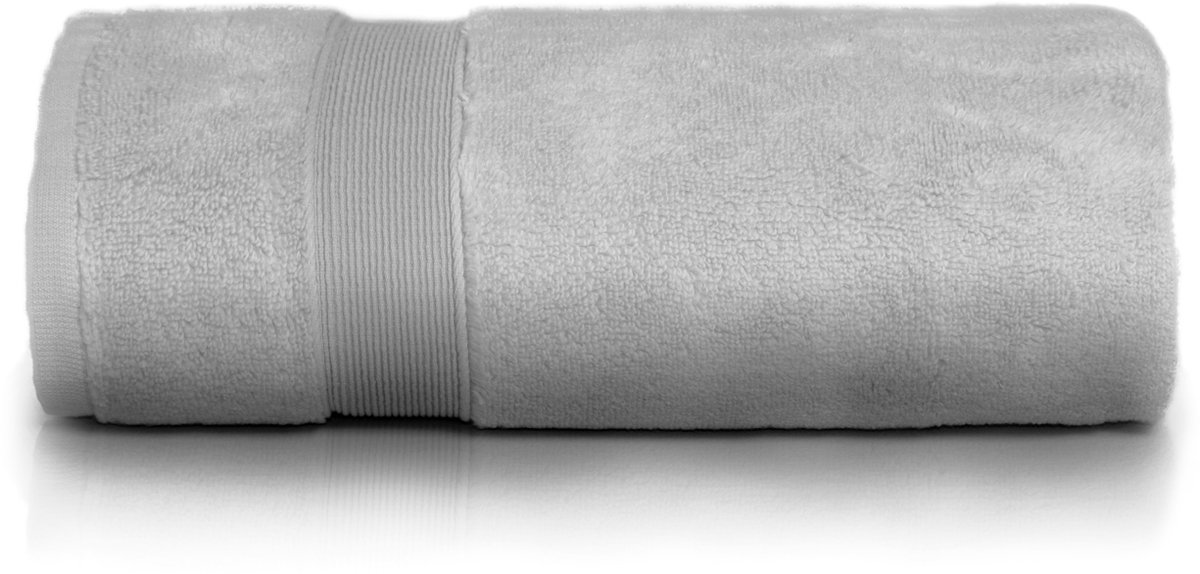 Luxe Rocco Handdoek Lichtgrijs Katoen 50x90 cm 600 g/m²