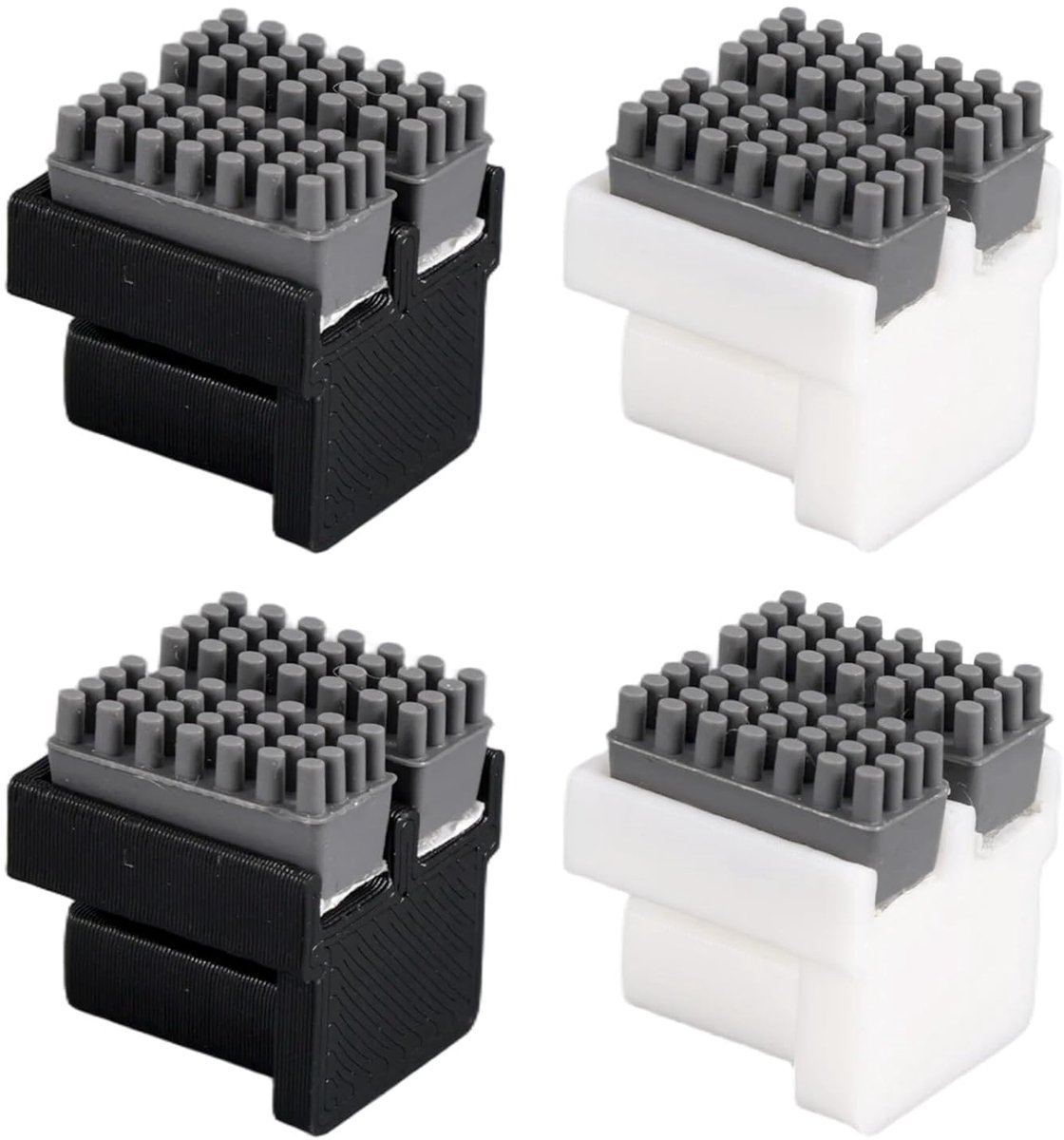 Nozzle wipers 4pcs - dubbel siliconesysteem - 360° reiniging - voorkomt verstopping - ShopVlot