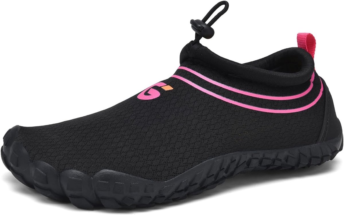 Wasserschoenen - Zwart Roze - 40 EU - Sneldrogende Ademend Antislip Strandschoenen voor Dames en Heren