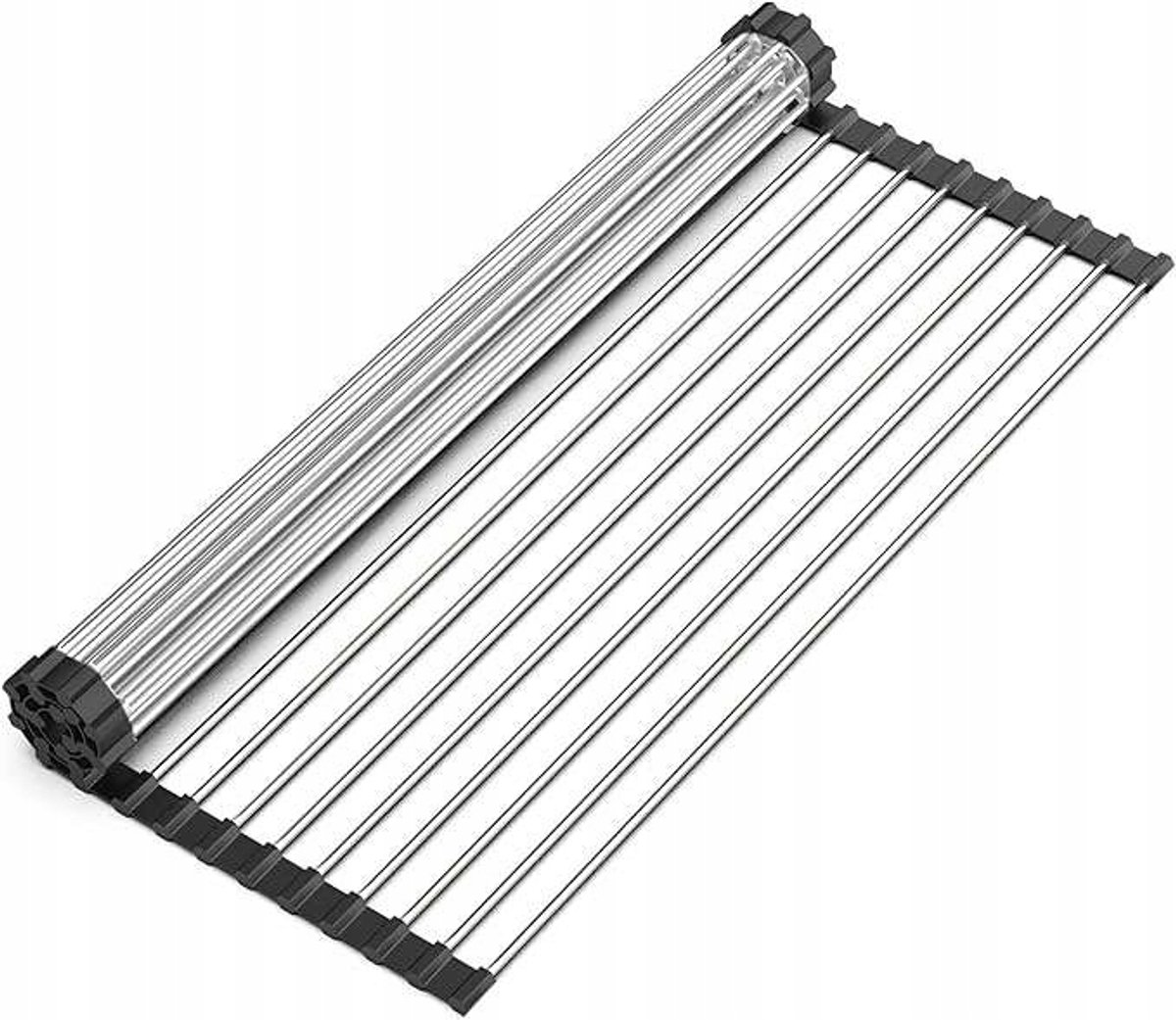 Opvouwbare Afdruiprek Keuken 44x40 cm - RVS & Siliconen