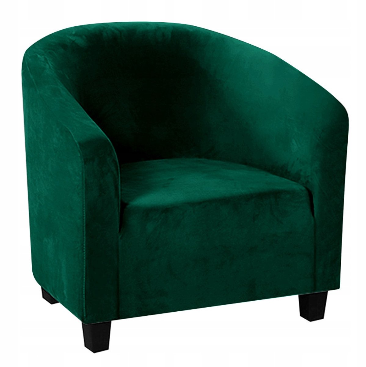 Elastische Velours Stoelhoes Clubfauteuil Groen - Stijlvolle Bescherming