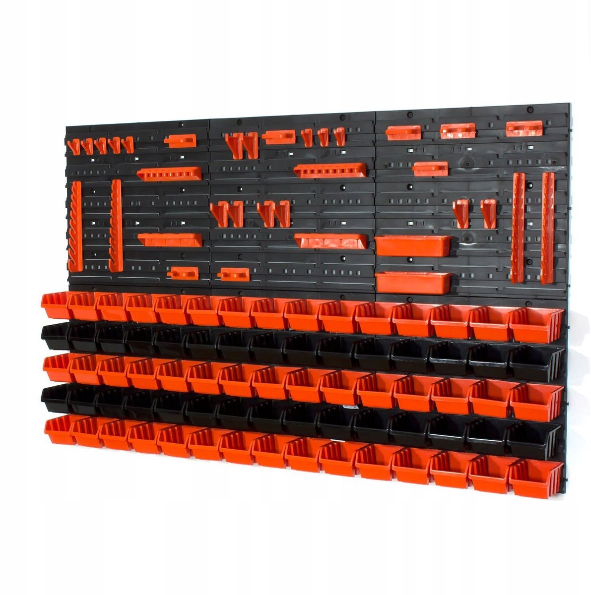 Gereedschapswand 120x80 cm met 75 bakjes - Merkloos